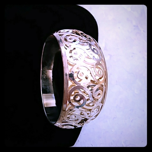 bebe Silver Bangle NWOT - Picture 4 of 4